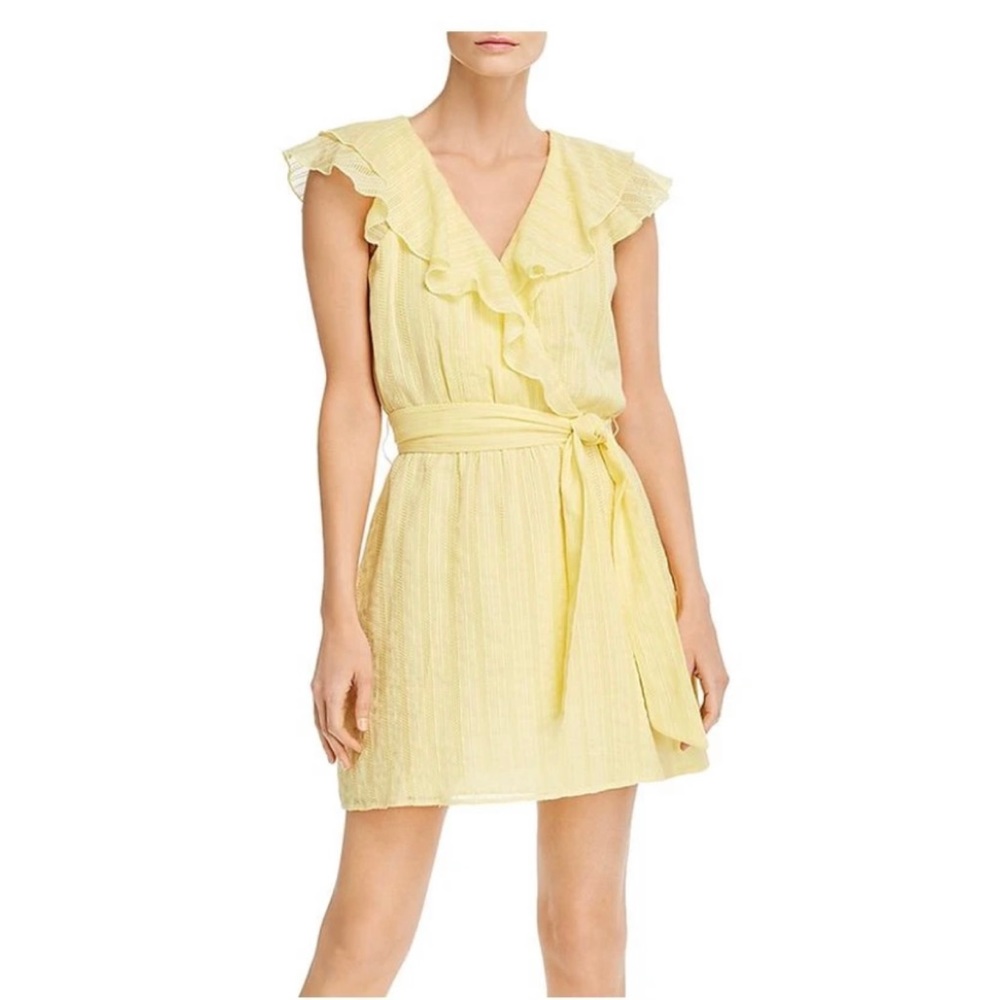 Parker cotton wrap dress Yellow size S